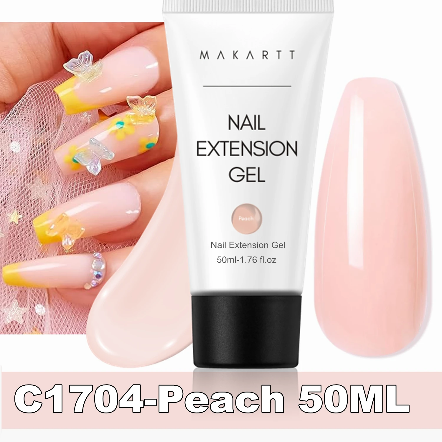 Makartt Natural Pink Poly Nail Gel – 50ML Builder for DIY Extensions - Image 20