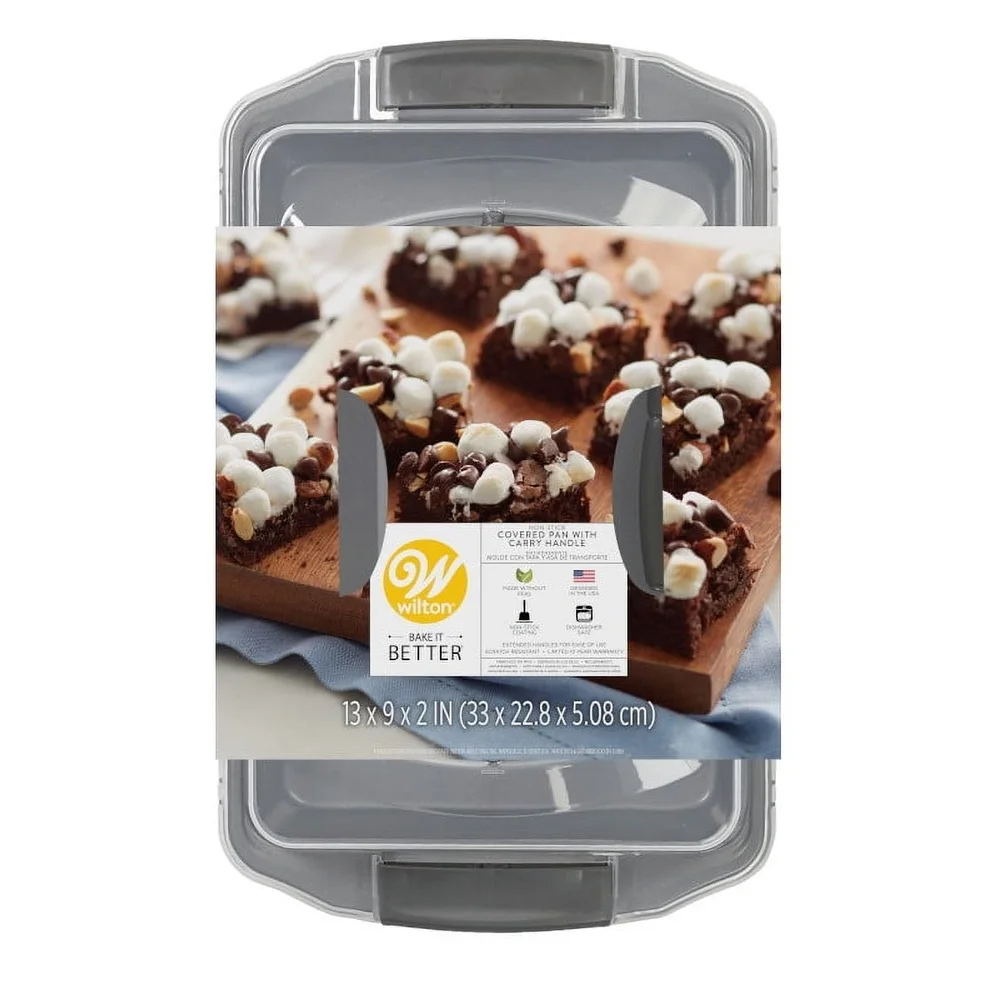13x9 Non-Stick Oblong Cake Pan with Lid – Durable, Easy Cleanup, Even Heat Distribution - Image 4
