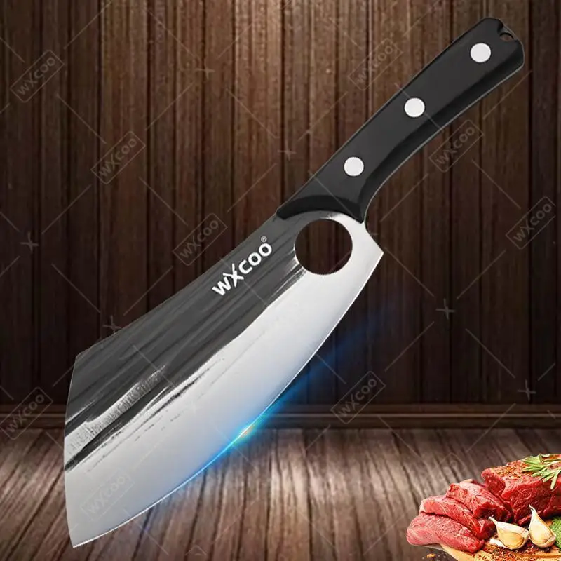 1 or 3 PCS Hand Forged Stainless Steel Kitchen Utility & Butcher Knives – Multipurpose Chef Set