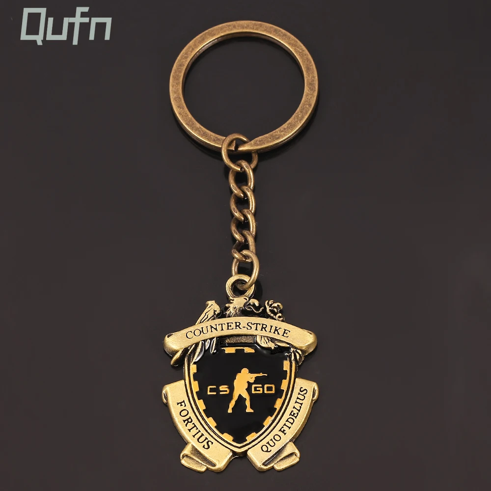 CS GO Medal Metal Keychain Counter Strike Pendant Keyring Men Jewelry Gift Souvenir