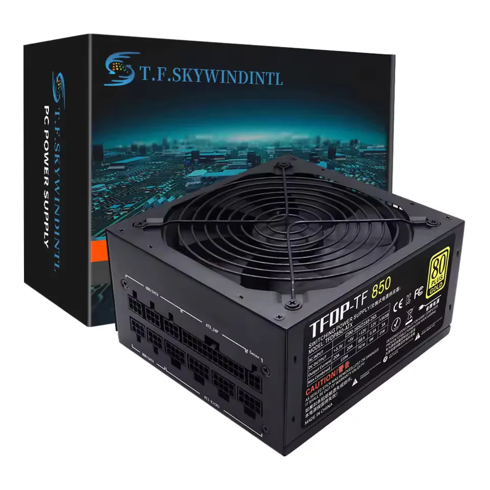850W 80 Plus Gold Power Supply, Full Modular, Active PFC for Gaming PC - Image 6