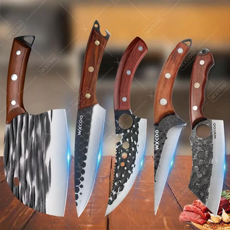 Professional Kitchen Chef Knife Set – 1 to 5 PCS Multipurpose Stainless Steel Utility & Boning Knives