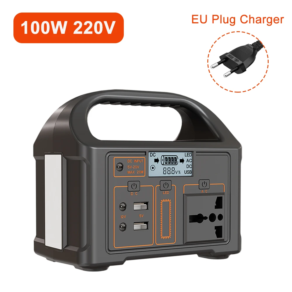 100W Portable Power Station – 24000mAh Solar Generator for Camping & Emergency - Image 10