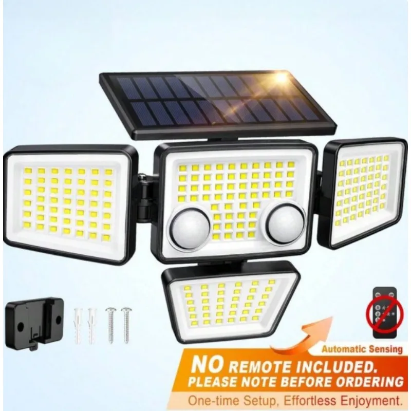 1/2/3pcs 188LED Solar Light – 3000LM IP65 Motion Sensor Security Flood Lamp - Image 9
