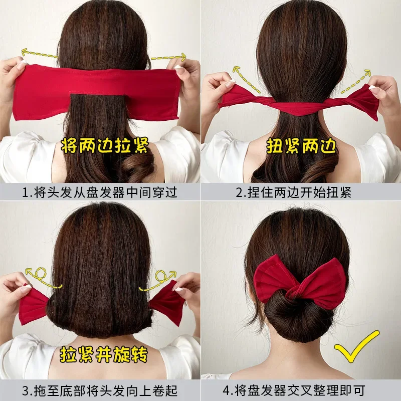 Women's Bow-Shaped Hairpin – Sweet & Lovely Hair Styling Tool for Buns & Braids - Image 4