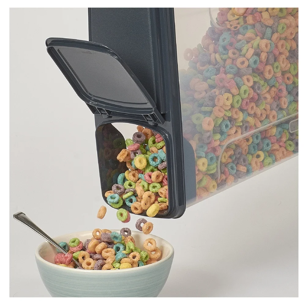 2-Pack 6-Quart Plastic Cereal Dispensers with Easy-Grip Flip Lids – Dry Food Storage Organizer - Image 6