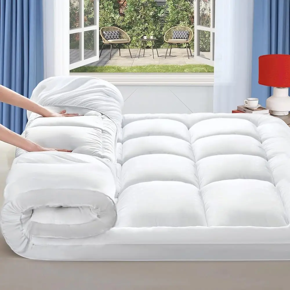 Ultra Thick 900 GSM Queen Mattress Topper – Soft Microfiber, Deep Pocket, All-Season