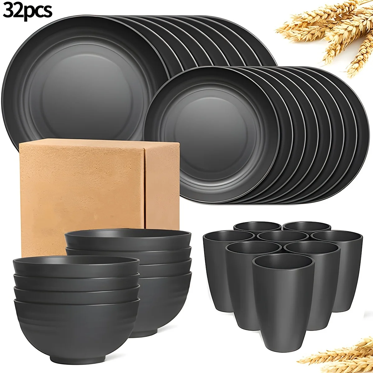16/32-Piece Tableware Set - Plates, Bowls & Cups for Home, Picnic & Party - Image 7
