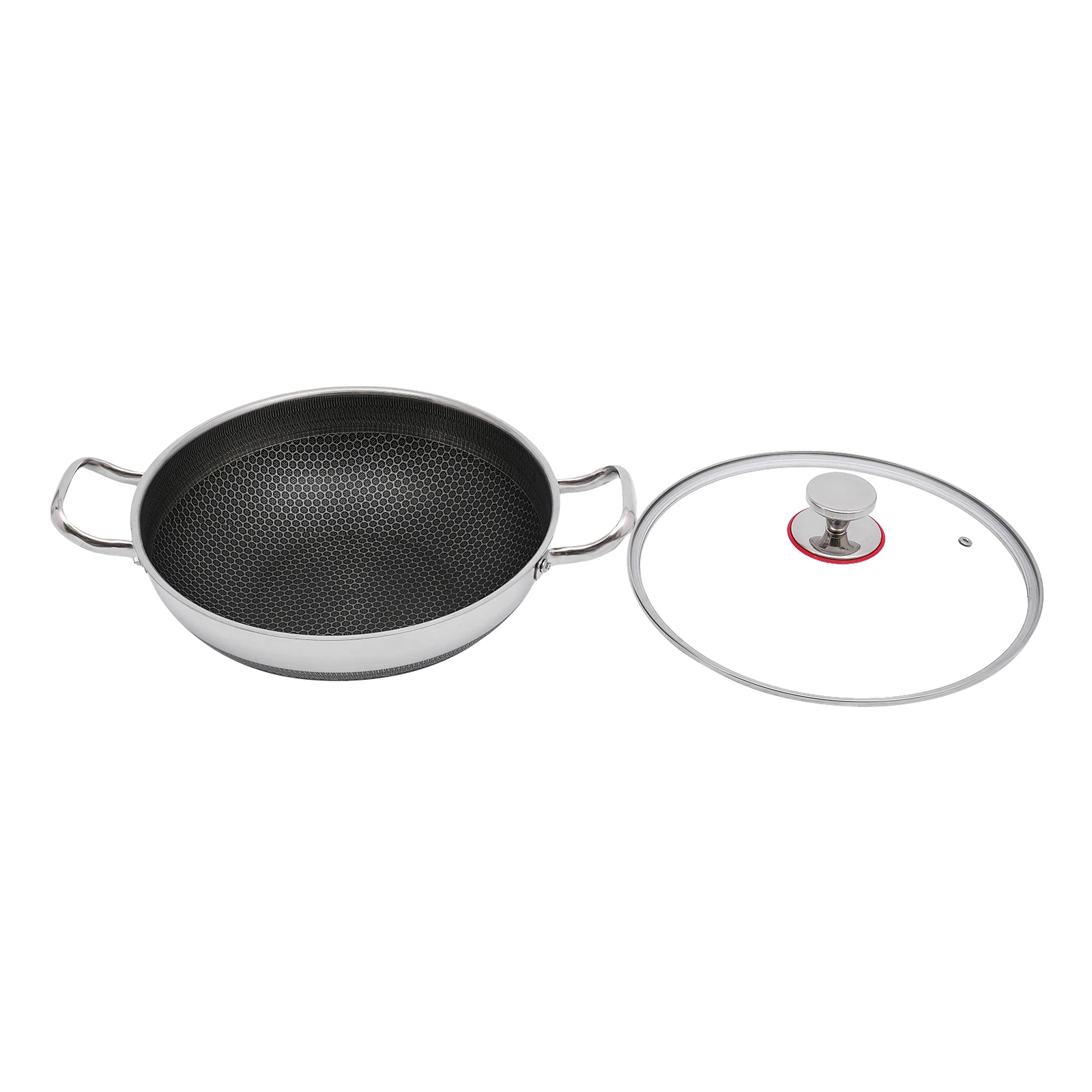 12.59" Stainless Steel Non-Stick Frying Pan – 1.8kg, Induction Compatible, Even Heat Distribution - Image 3