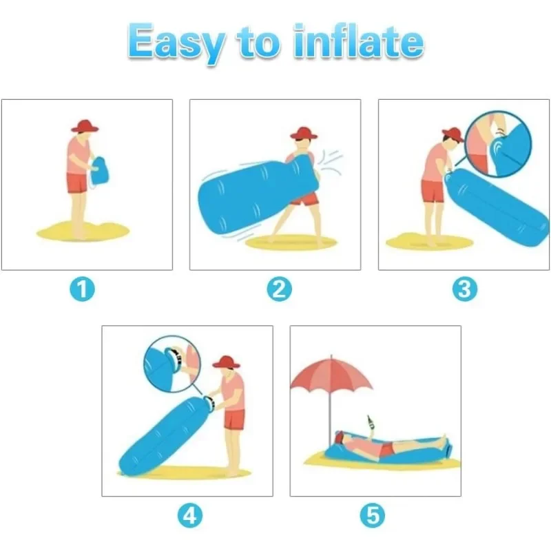 Portable Inflatable Air Sofa – Lightweight Waterproof Camping & Beach Lounger - Image 5