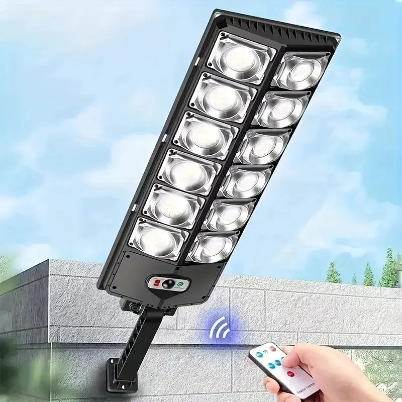 Waterproof Solar Street Lights – Wide Angle Motion Sensor, Remote Control for Commercial & Yard Areas - Image 2