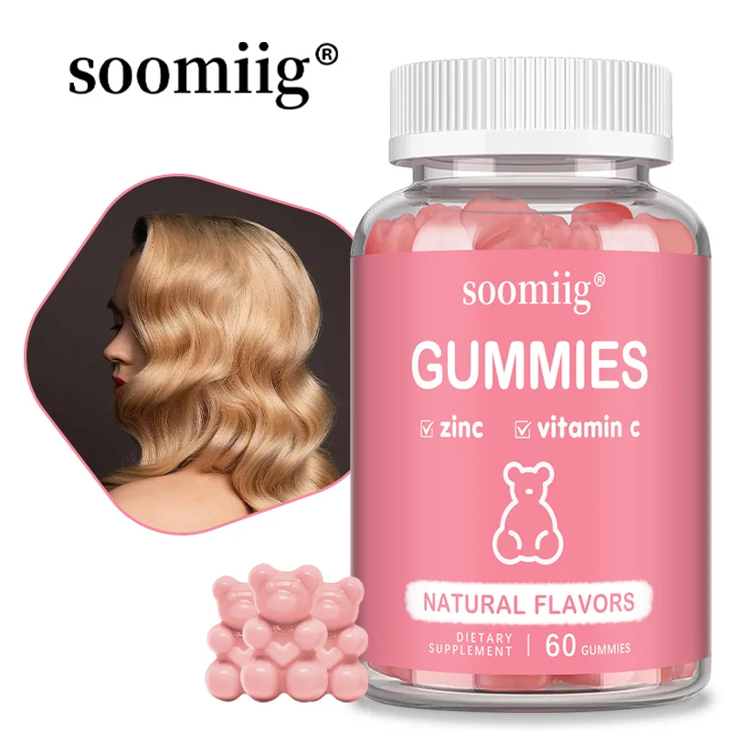 Zinc & Vitamin C Hair Gummies – Boost Hair Growth & Immunity Support