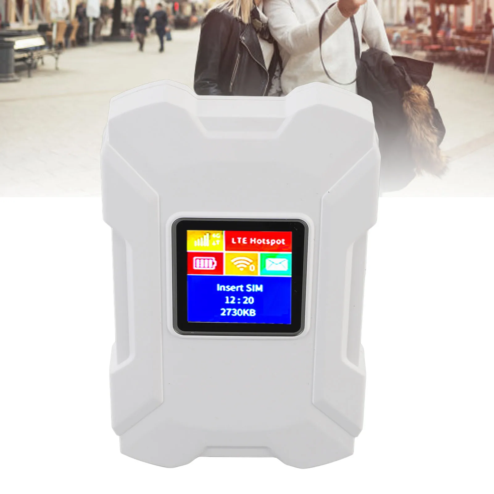 4G LTE Mobile Hotspot, 32 Devices, Unlocked SIM Router for Travel WiFi