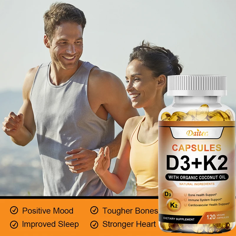 Vitamin K2 & D3 Supplement – Immune System & Bone Health Support (120 Capsules) - Image 5