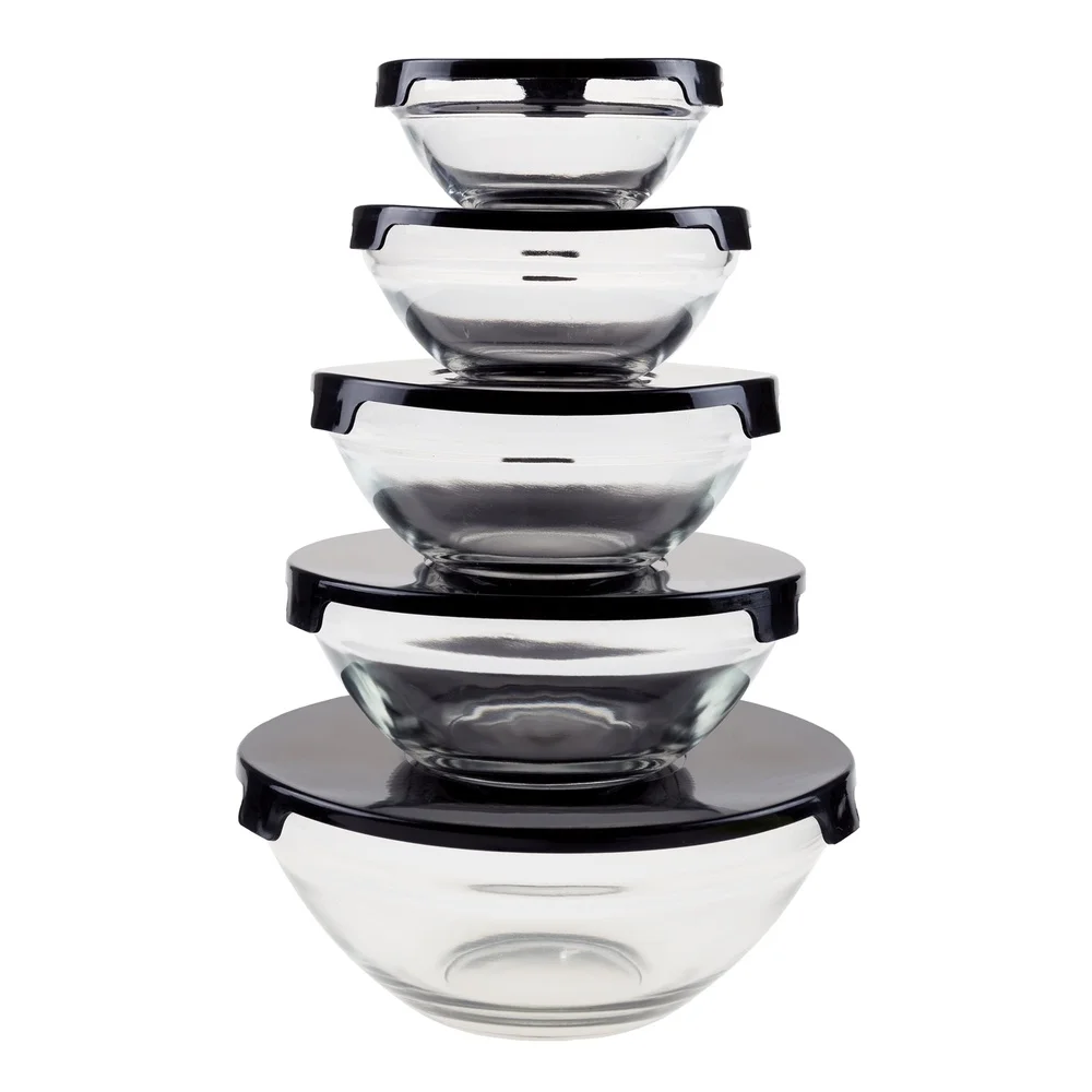 10‑Piece Glass Food Storage Set – Airtight, Leakproof, Microwave & Dishwasher Safe - Image 2