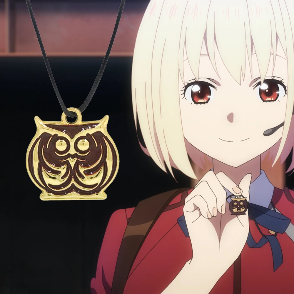 Lycoris Recoil Owl Pendant Necklace – Alan Institute Cosplay Jewelry