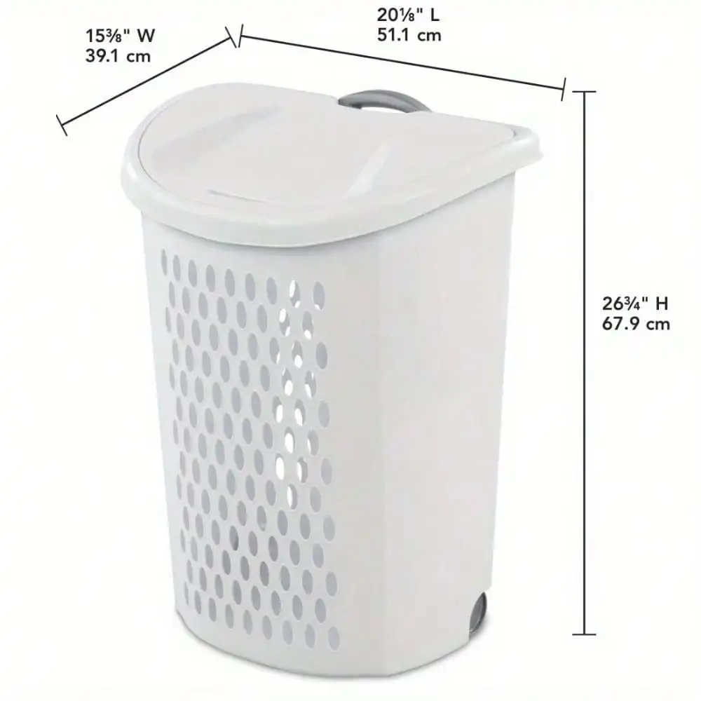 Portable Wheeled Laundry Basket with Flip‑Top Lid – Easy Dirty Clothes Storage - Image 5