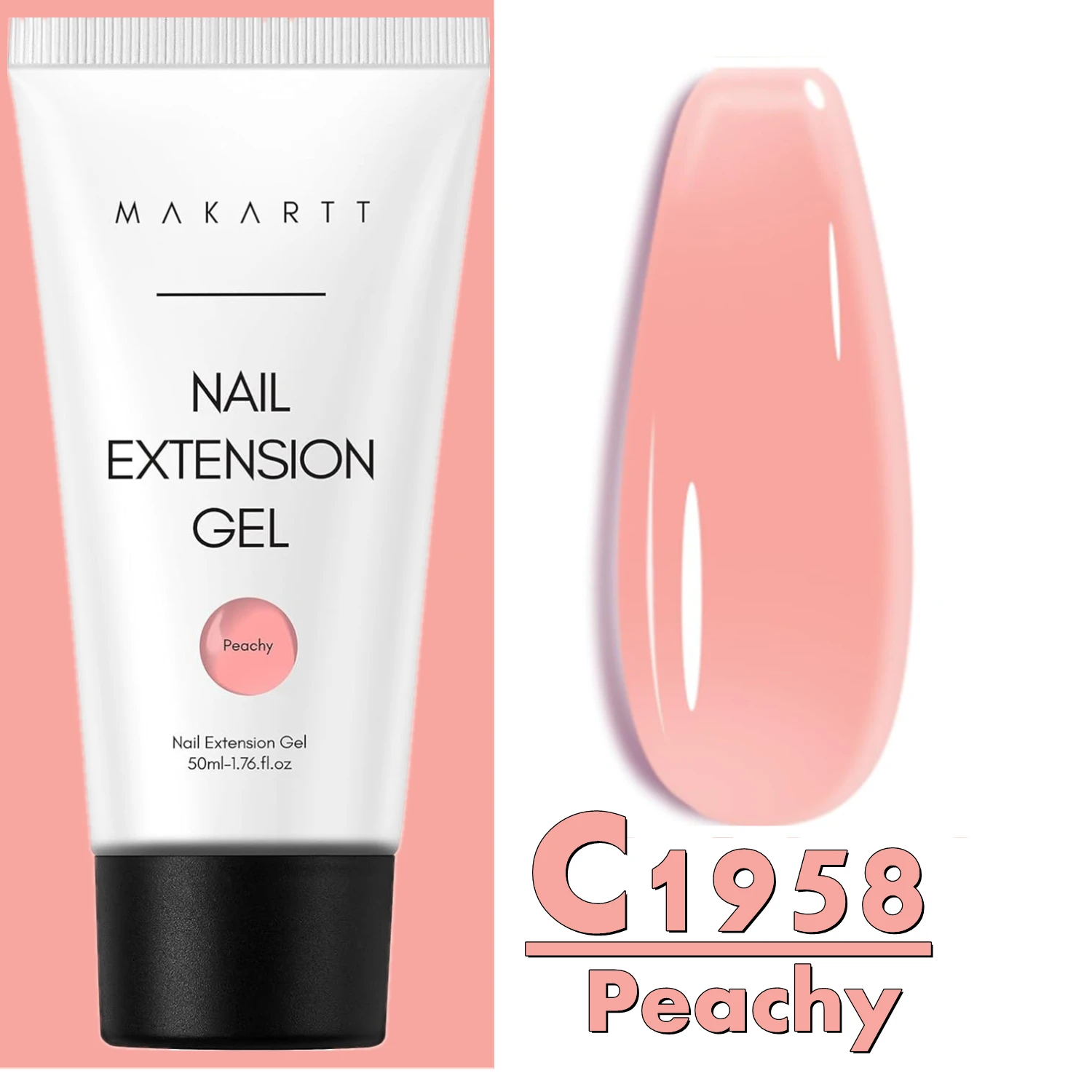 Makartt Natural Pink Poly Nail Gel – 50ML Builder for DIY Extensions - Image 19