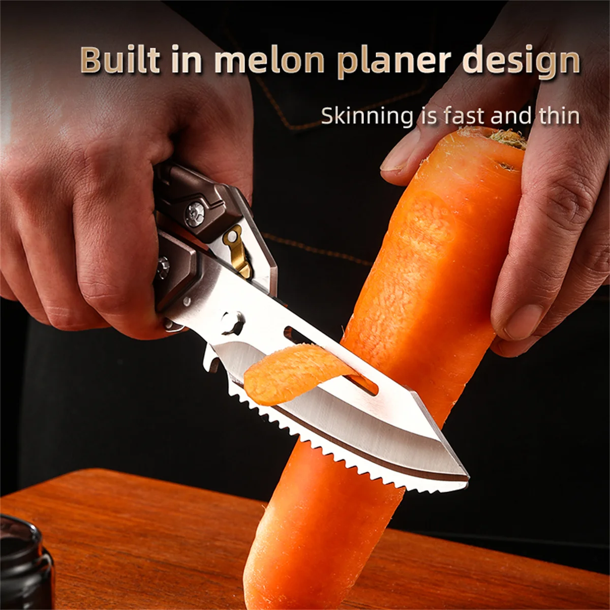 Heavy‑Duty Stainless Steel Poultry Shears – Spring‑Loaded Kitchen Scissors - Image 2