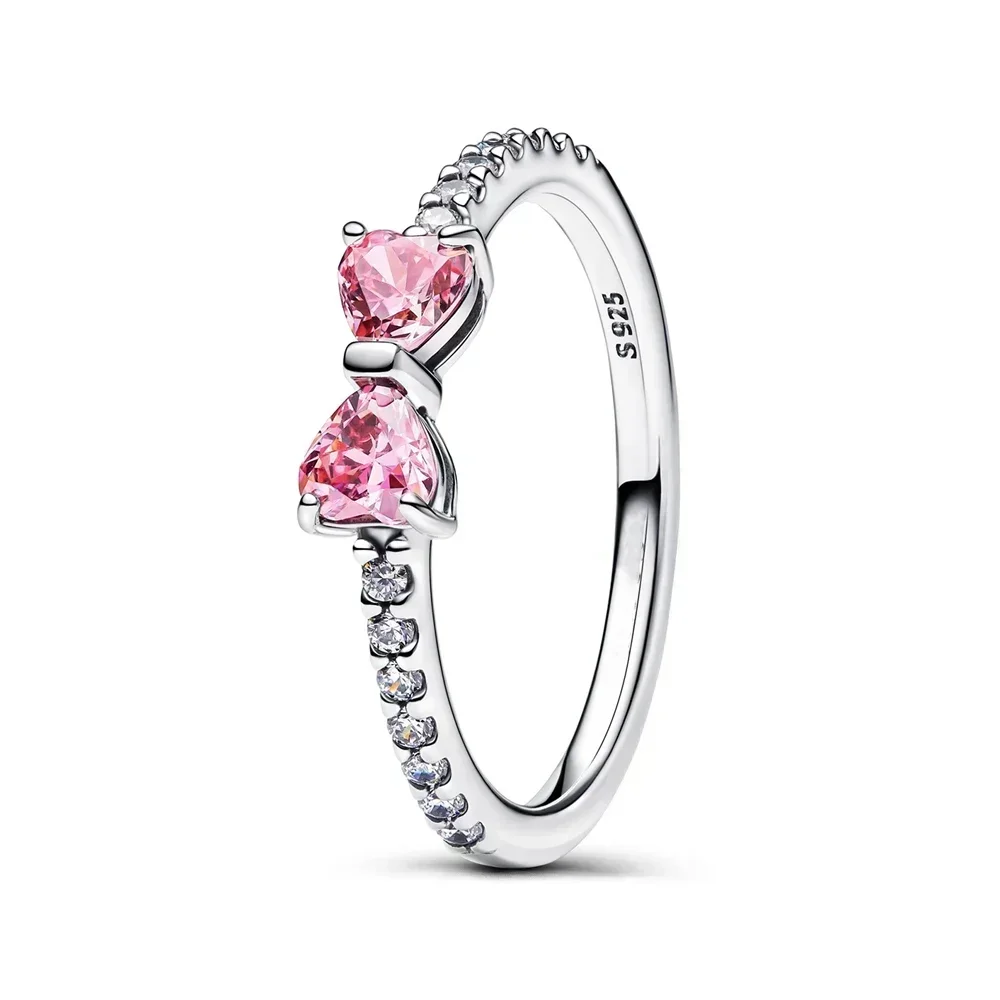 925 Silver Celestial Ring Set – Heart, Bow, Sun, Moon & Star Charms - Image 15