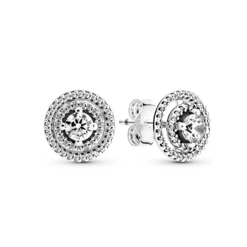 Double Hoop Sun & Moon Earrings – 925 Silver-Plated Butterfly Heart Studs - Image 55