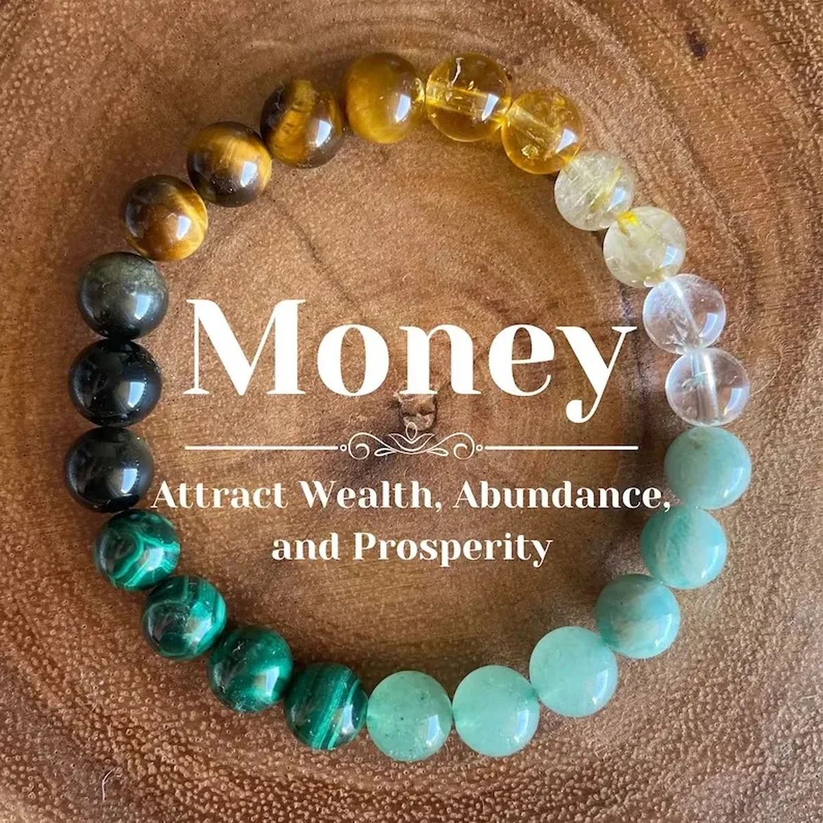 6 Styles Money & Empath Protection Bracelets Grounding Self-Love Jewelry