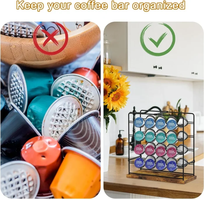 Keurig K-Cup Holder – 32 Pod Capacity Metal Coffee Pod Storage Rack - Image 5