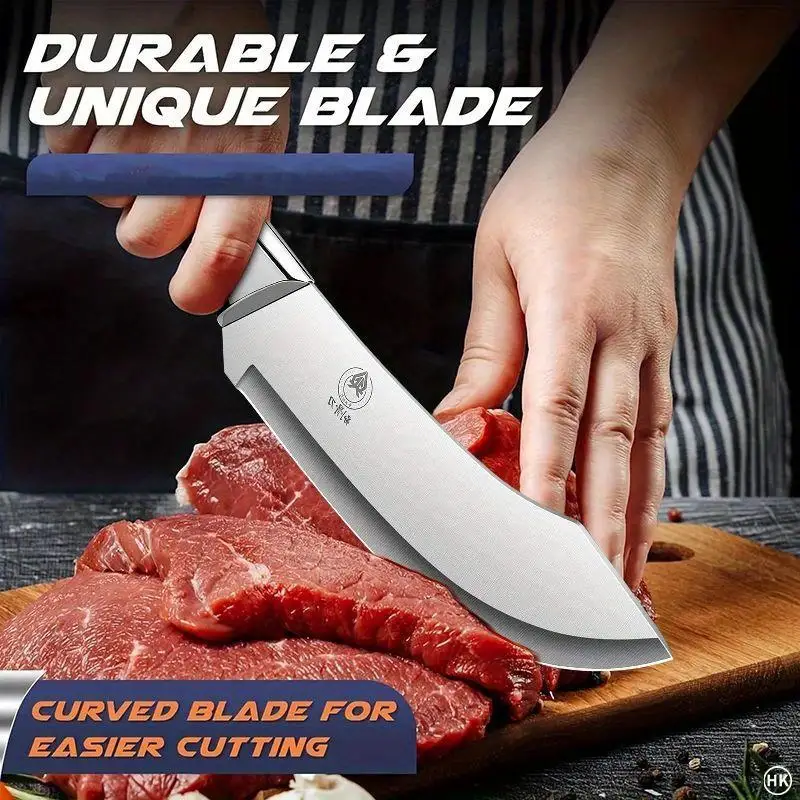 Handcrafted Forged Bone-Removing Knife with Leather Sheath – Professional Chef’s Boning Tool - Image 4