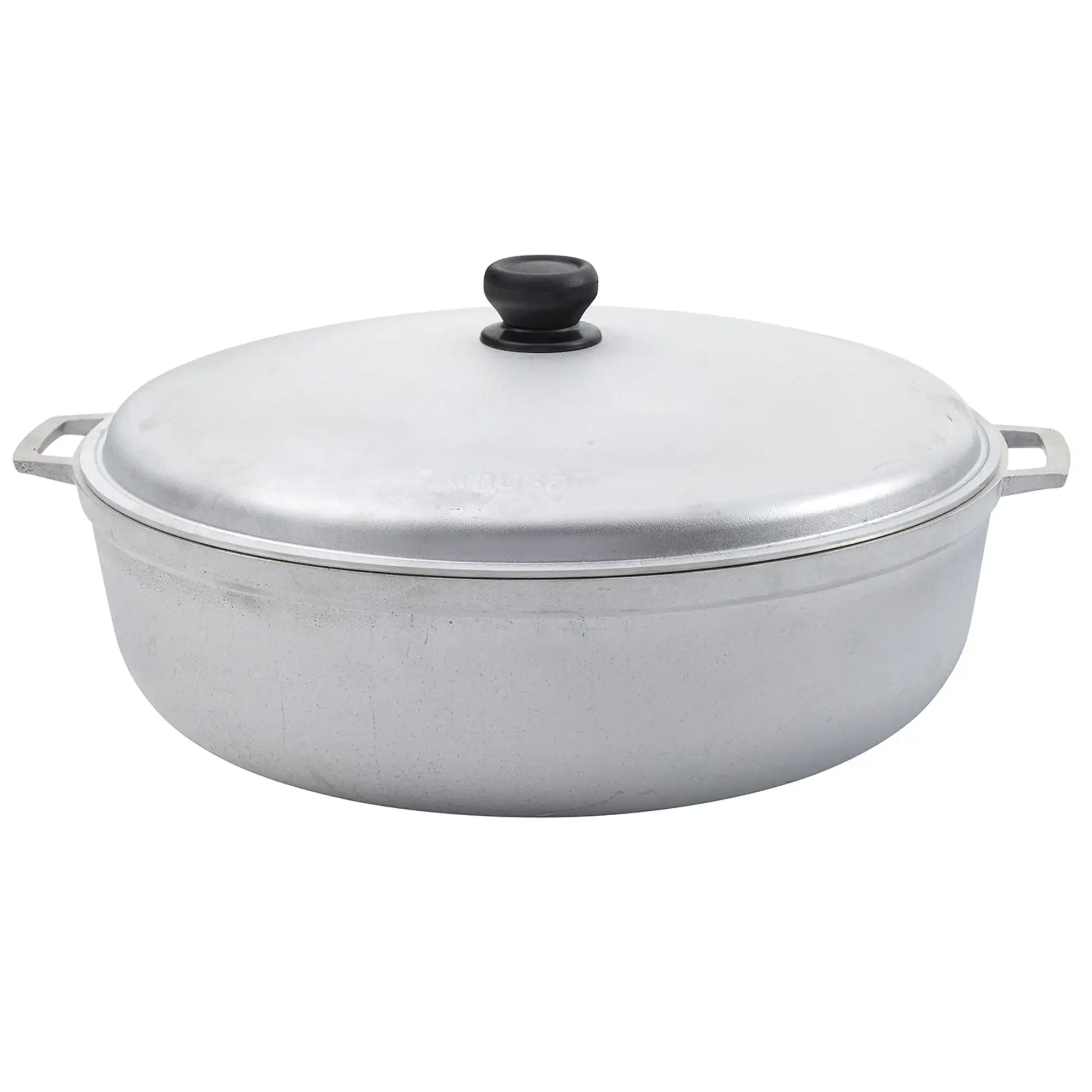27qt Cast Aluminum Caldero - 50cm Heavy-Duty Cooking Pot