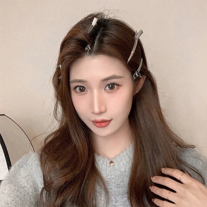 -Piece Metal Duckbill Hair Claw Set – Curly Hair Styling Clips for Women - Image 3