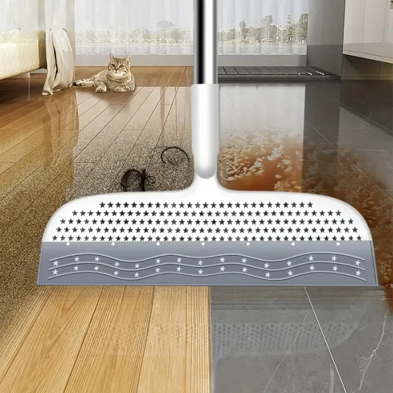 Magic Broom with Detachable Head for Bathroom, Kitchen & Living Room - Easy Hair & Dust Removal