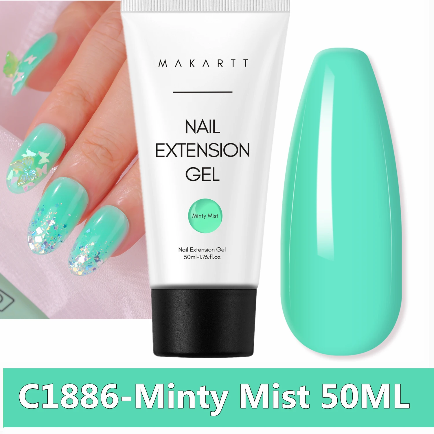 Makartt Natural Pink Poly Nail Gel – 50ML Builder for DIY Extensions - Image 14