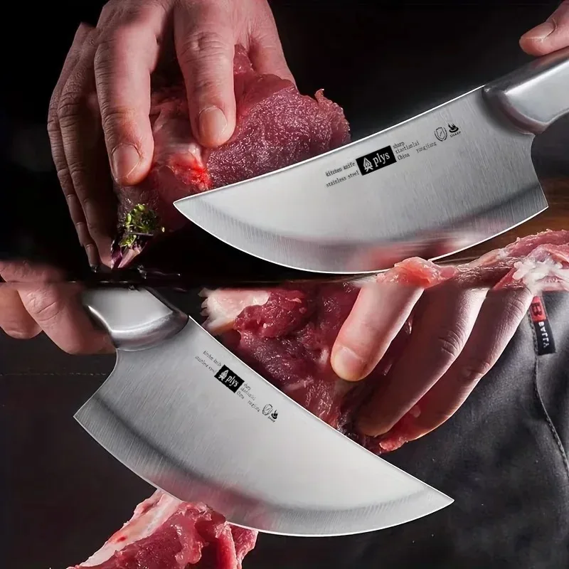 Hand-Forged Boning & Cleaver Knife – Full Tang, Leather Sheath, Ergonomic Grip - Image 2