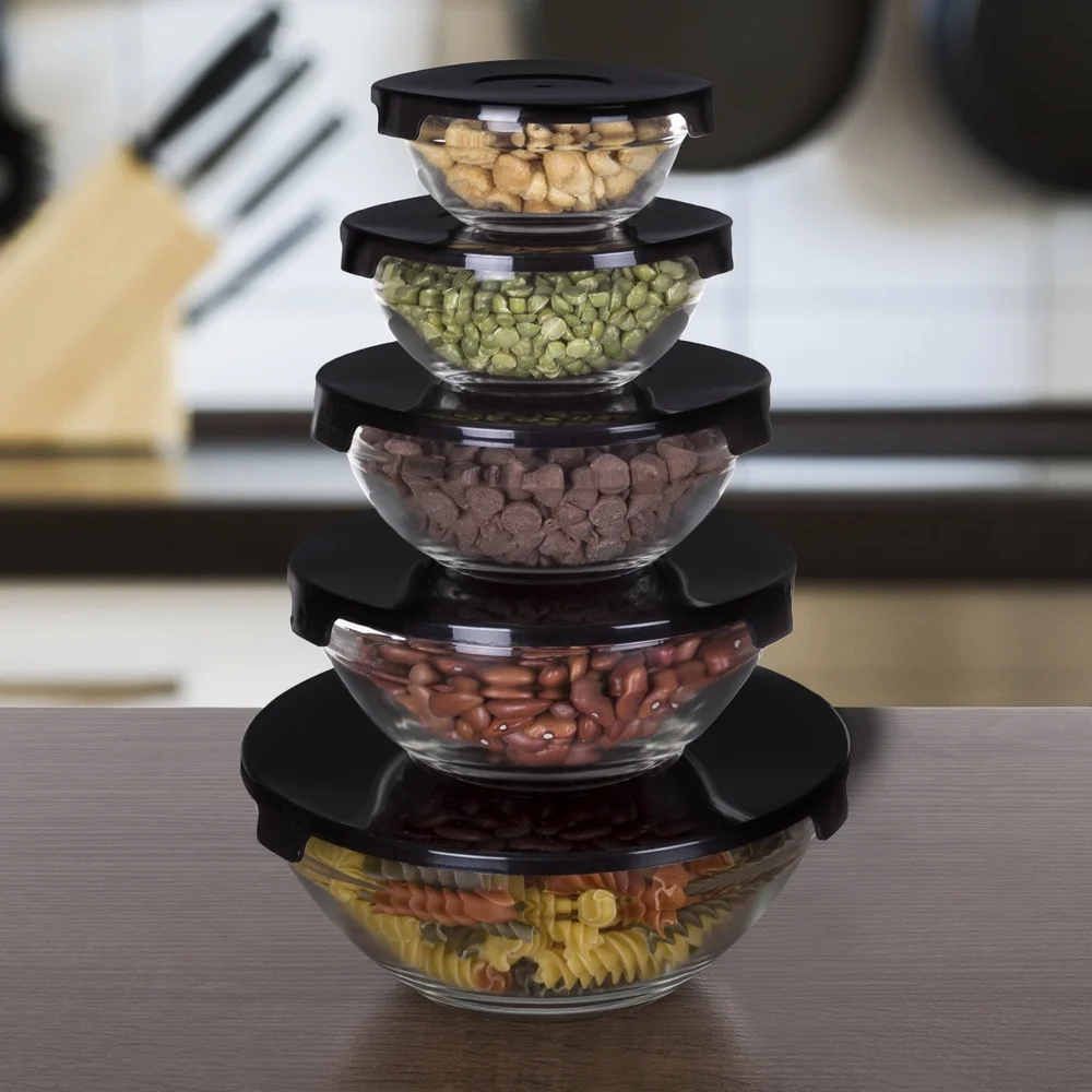 10‑Piece Glass Food Storage Set – Airtight, Leakproof, Microwave & Dishwasher Safe - Image 5