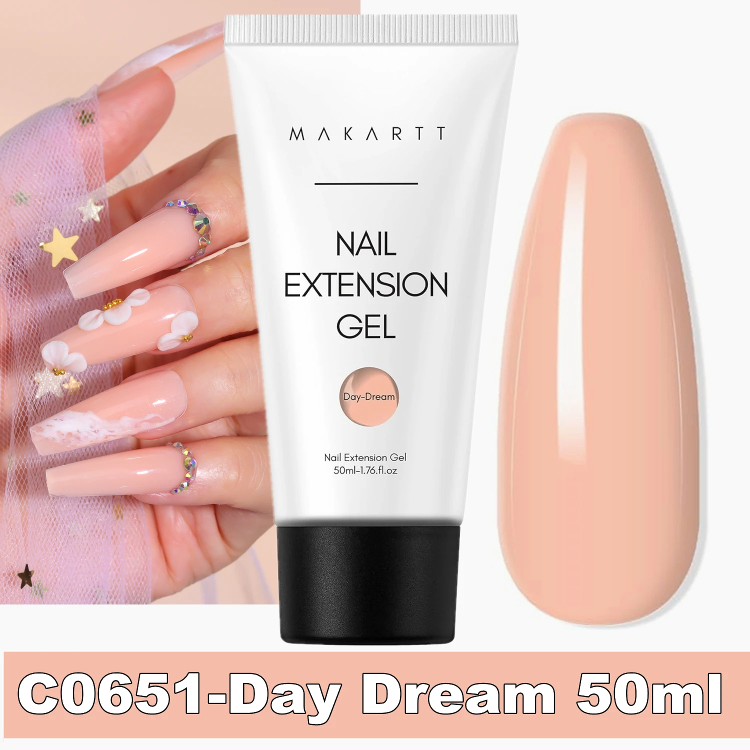 Makartt Natural Pink Poly Nail Gel – 50ML Builder for DIY Extensions - Image 23