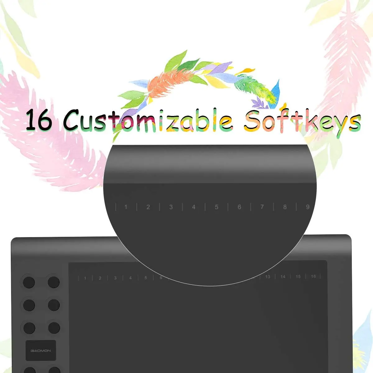 GAOMON M106K PRO 10'' Graphics Drawing Tablet with 8192 Levels Tilt Supported Battery-free Art Stylus for Windows/Mac/Android OS - Image 5