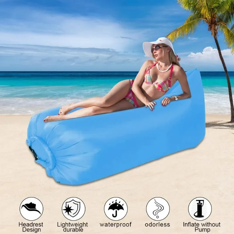 Portable Inflatable Air Sofa – Lightweight Waterproof Camping & Beach Lounger - Image 3
