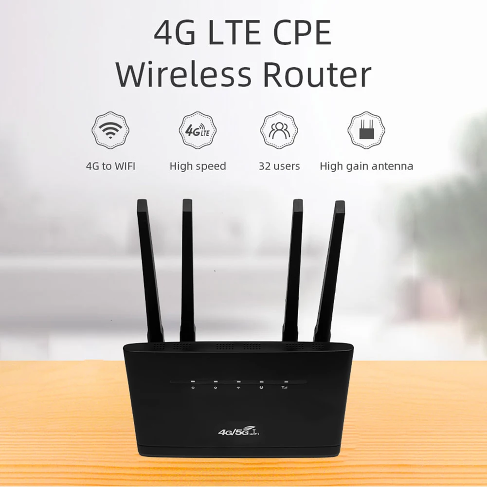 4G LTE Wireless Router 300Mbps, Modem with 4 Antennas, SIM Slot for Home - Image 3