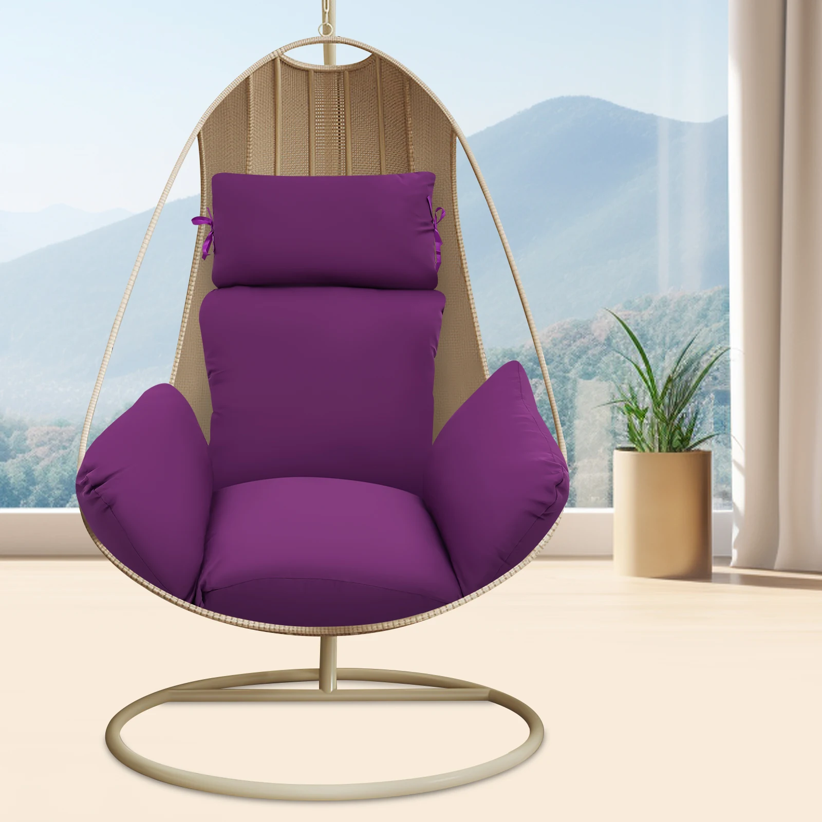 Hanging Egg Chair Cushion – Thickened Swing Seat Pad for Outdoor & Indoor Use