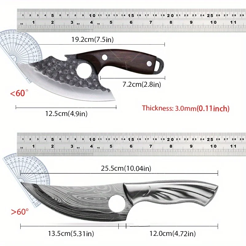Hand‑Forged High‑Carbon Stainless Chef Knife Set – Multipurpose Cooking & Boning Tool - Image 2