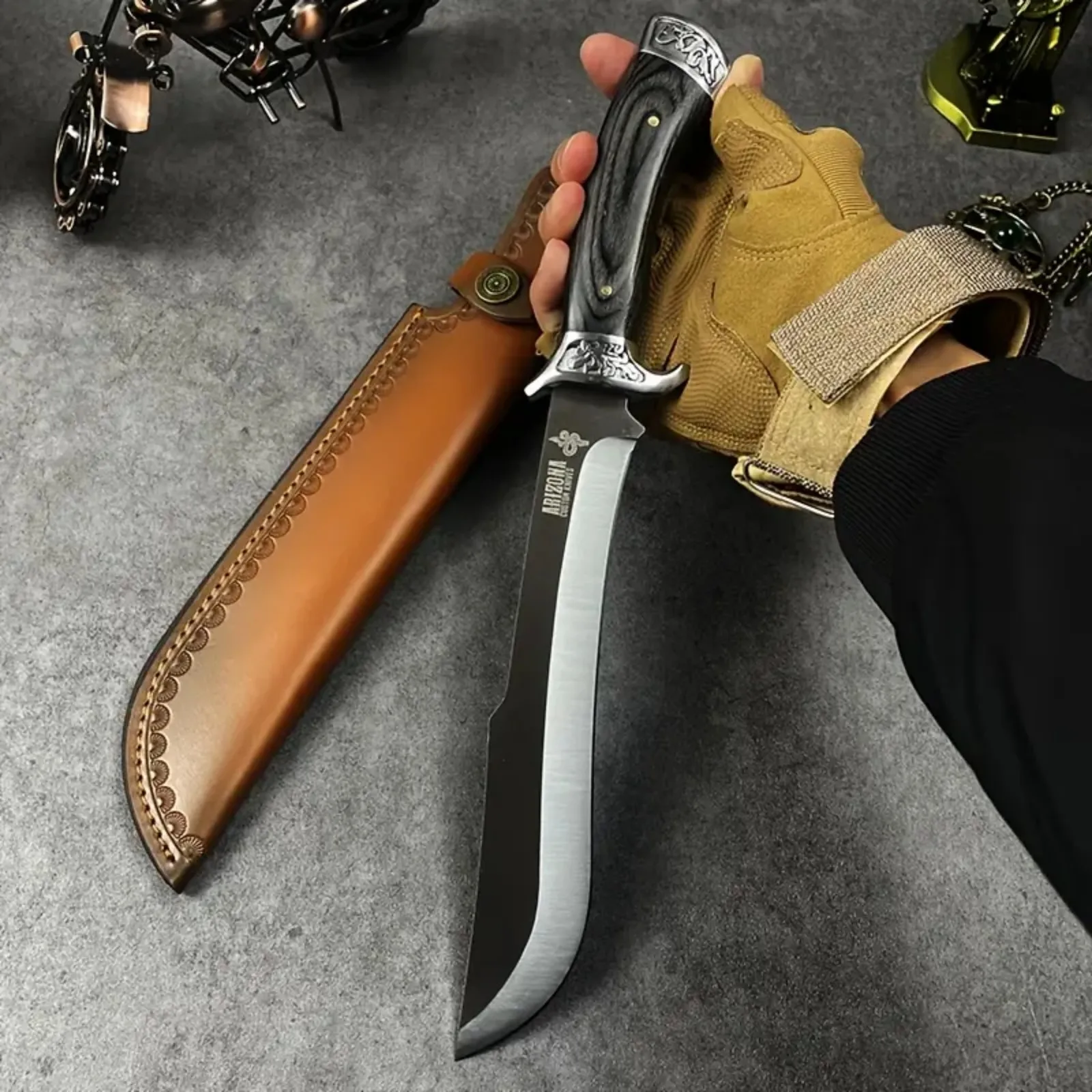 High Hardness Outdoor Fixed Blade Knife – EDC Straight Blade for Mountaineering - Image 5
