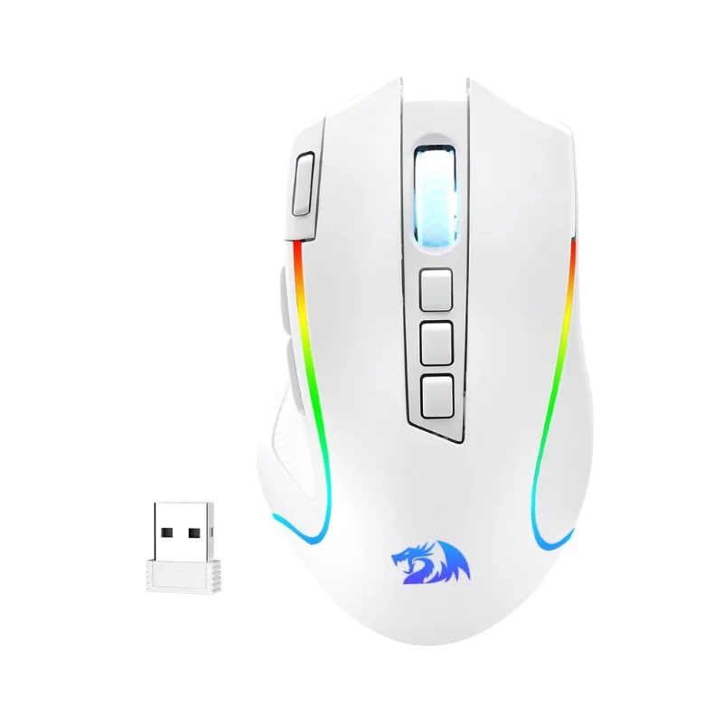 Redragon M612 PRO RGB Gaming Mouse, 8000 DPI, Wired/Wireless, 9 Buttons