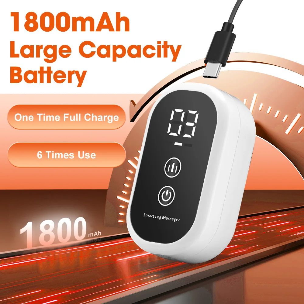 Portable Air Compression Leg Massager – 360° Full Coverage, Heat & Vibration - Image 4
