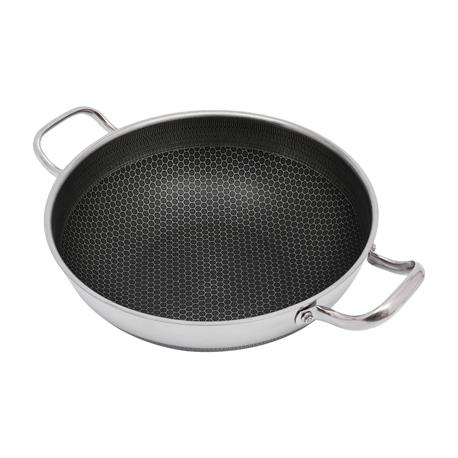12.59" Stainless Steel Non-Stick Frying Pan – 1.8kg, Induction Compatible, Even Heat Distribution - Image 4