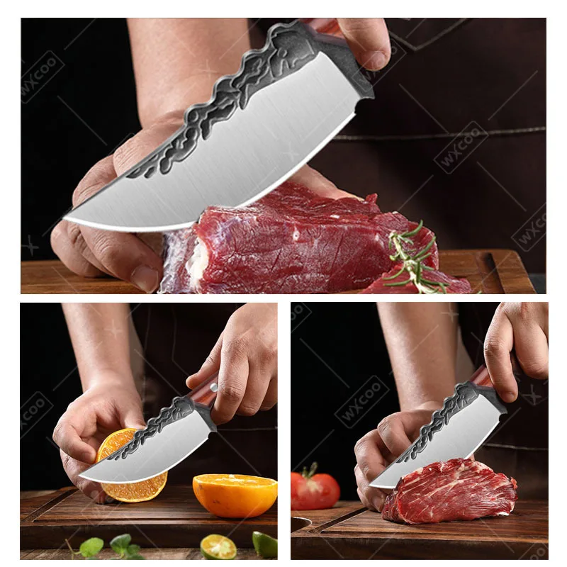 Hand‑Forged Stainless Steel 3‑Piece Boning Knife Set – Professional Utility Knives - Image 5