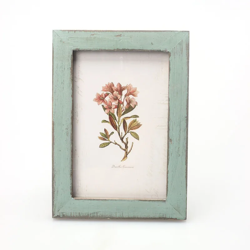 1pc Solid Wood Distressed Photo Frame 17.6x12.6 Cm Retro Creative Diy Photo Frame Home Wooden Decoration Crafts Classic - Image 9