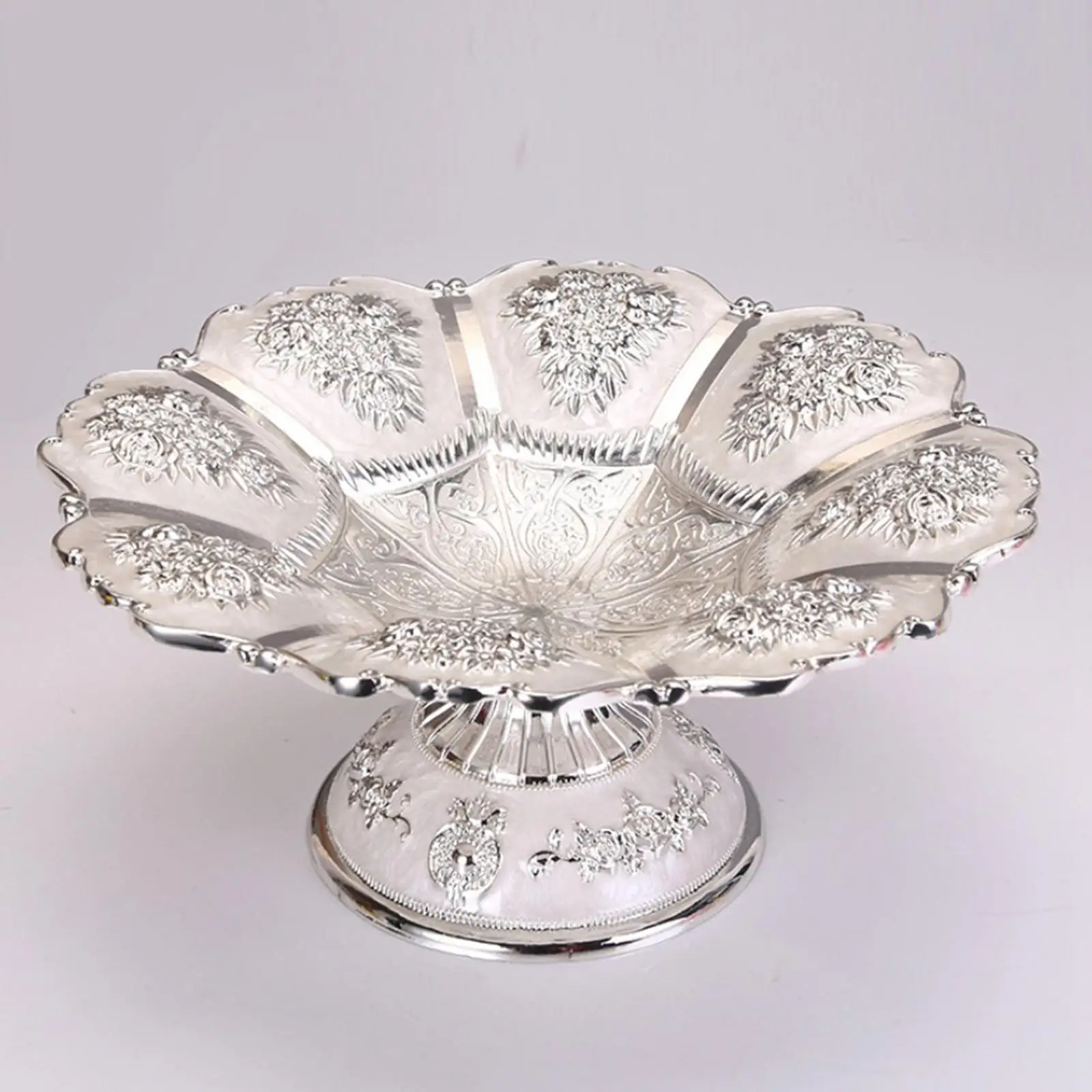 Gorgeous Golden Cake Stand - Relief Pattern with Base for Candy Bar Decoration - Image 5