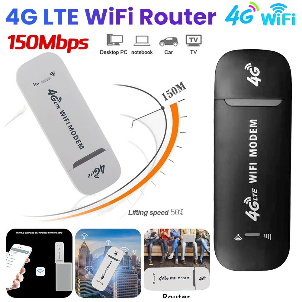 4G LTE WiFi Router USB Modem Unlocked Hotspot Wireless Network Adapter