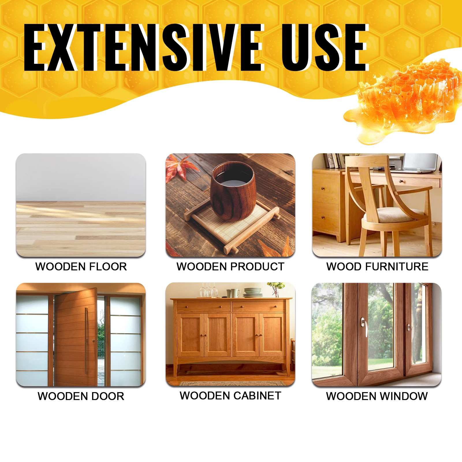 Jakehoe Wood Floor Cleaner, Protection Wax, Stain Removal & Dust Brightening Polish Care - Image 5