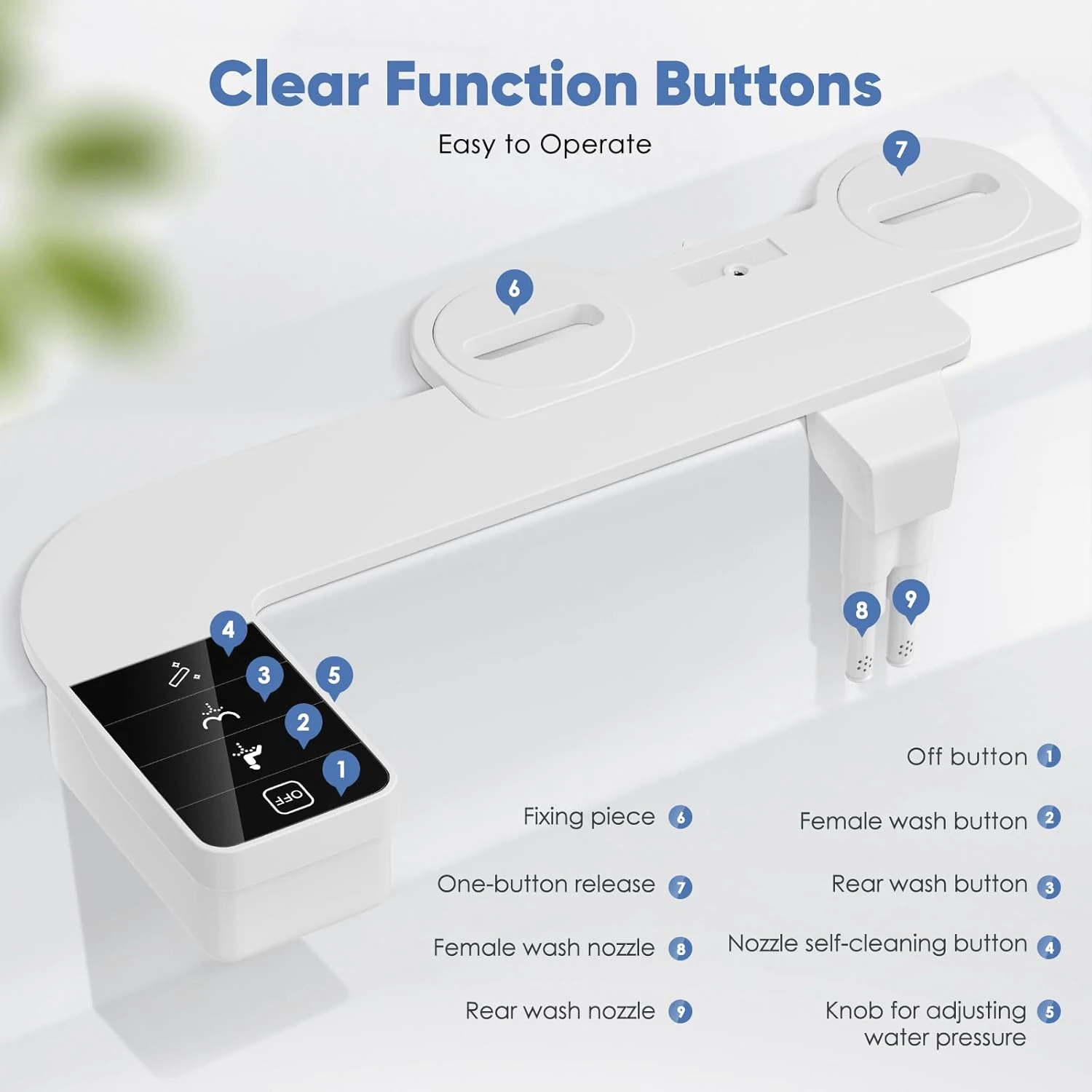 Non-Electric Dual Nozzle Bidet Attachment – Self-Cleaning, Adjustable Pressure - Image 5